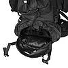 Рюкзак похідний туристичний для подорожей, кемпінгу та туризму чорний 70+10 літрів+ дощовик, фото 5