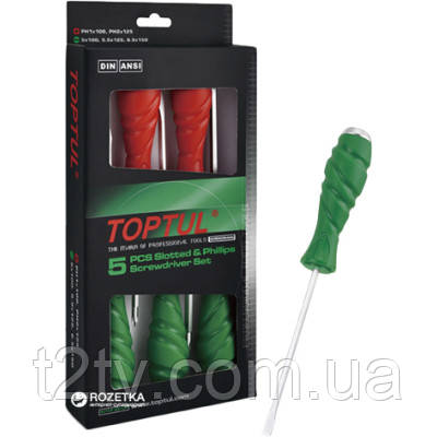 Набір викруток Toptul ударних SUPER GRIP 5 шт. (GAAE0509)