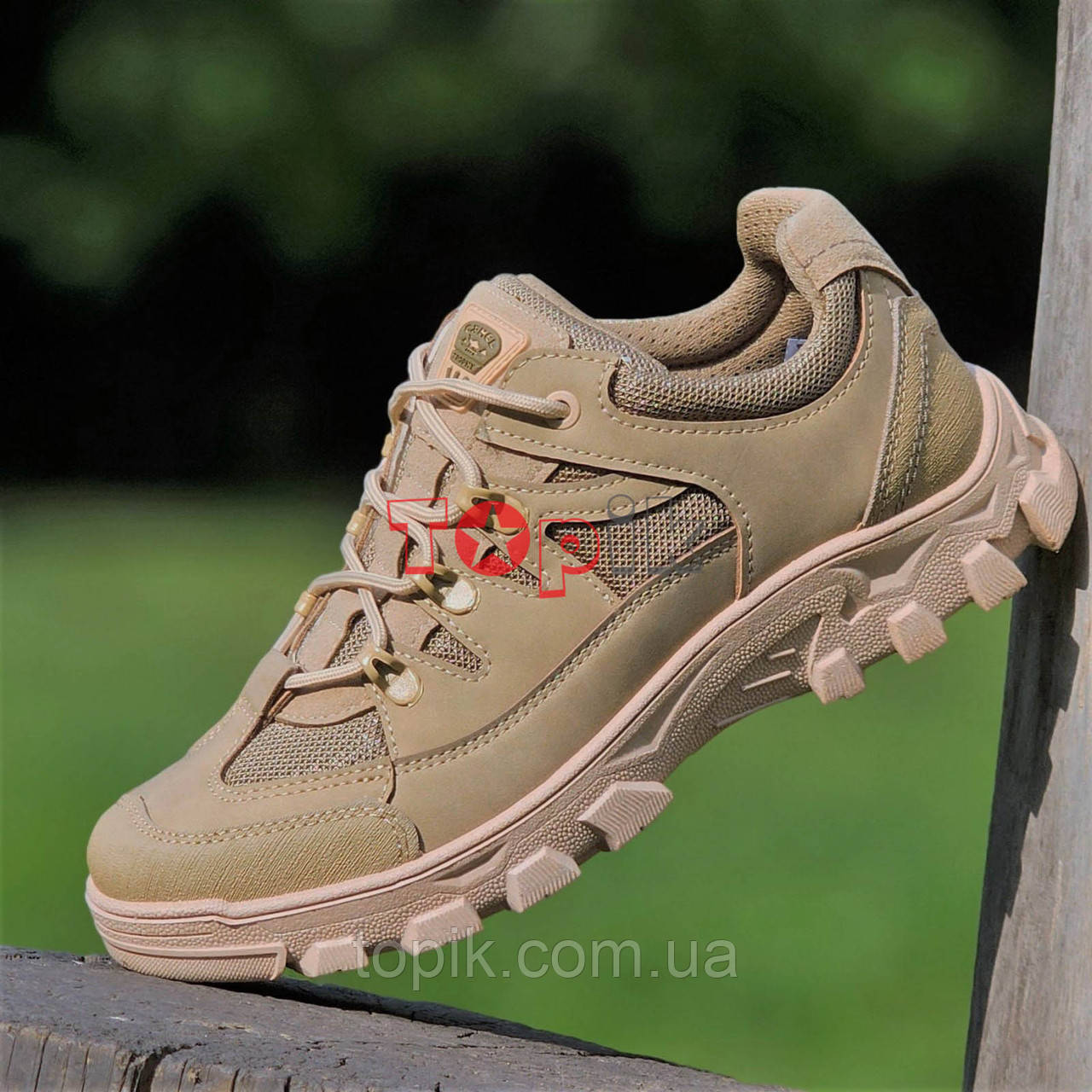 На 43р-44р Кросівки чоловічі тактичні койот бежеві літні Кроссовки мужские тактические койот бежевые летние (3228ТАКТтк)