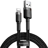 USB-кабель Baseus Cafule for Ligtning 2,4A/1m. Black-Grey (CALKLF-BG1)