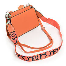 PODIUM Сумка Жіноча Класична віск-шкіра FASHION 04-02 1663 orange, фото 3