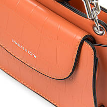 PODIUM Сумка Жіноча Класична віск-шкіра FASHION 04-02 1663 orange, фото 4