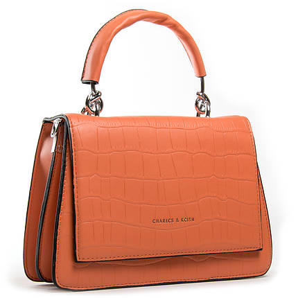 PODIUM Сумка Жіноча Класична віск-шкіра FASHION 04-02 16921 orange, фото 1
