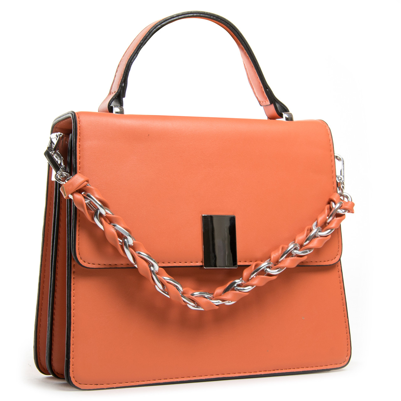 PODIUM Сумка Жіноча Класична віск-шкіра FASHION 04-02 16928 orange