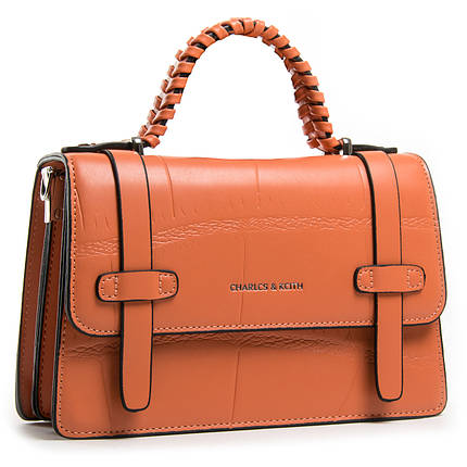 PODIUM Сумка Жіноча Класична віск-шкіра FASHION 04-02 8662 orange, фото 1