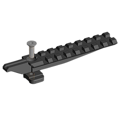 Планка пікатіні прицільна 8 зубів алюмінієва 116 см для АК чорна