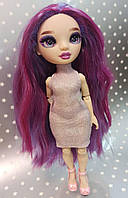 Платье для куклы Барби блестящее, короткое, гольф, Гламур, для Рейнбоу Хай Розовый