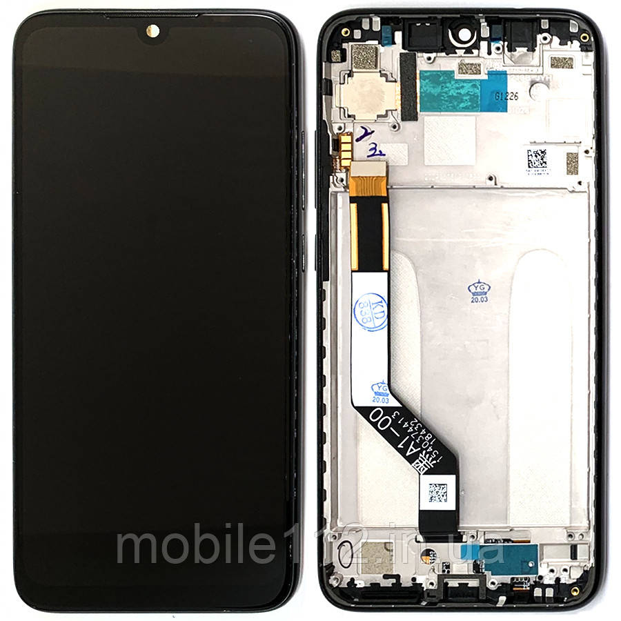 Екран (дисплей) Xiaomi Redmi Note 7 m1901f7g з тачскріном з чорною рамкою