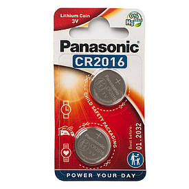 Батарейки  Panasonic CR2016 Lithium 3V