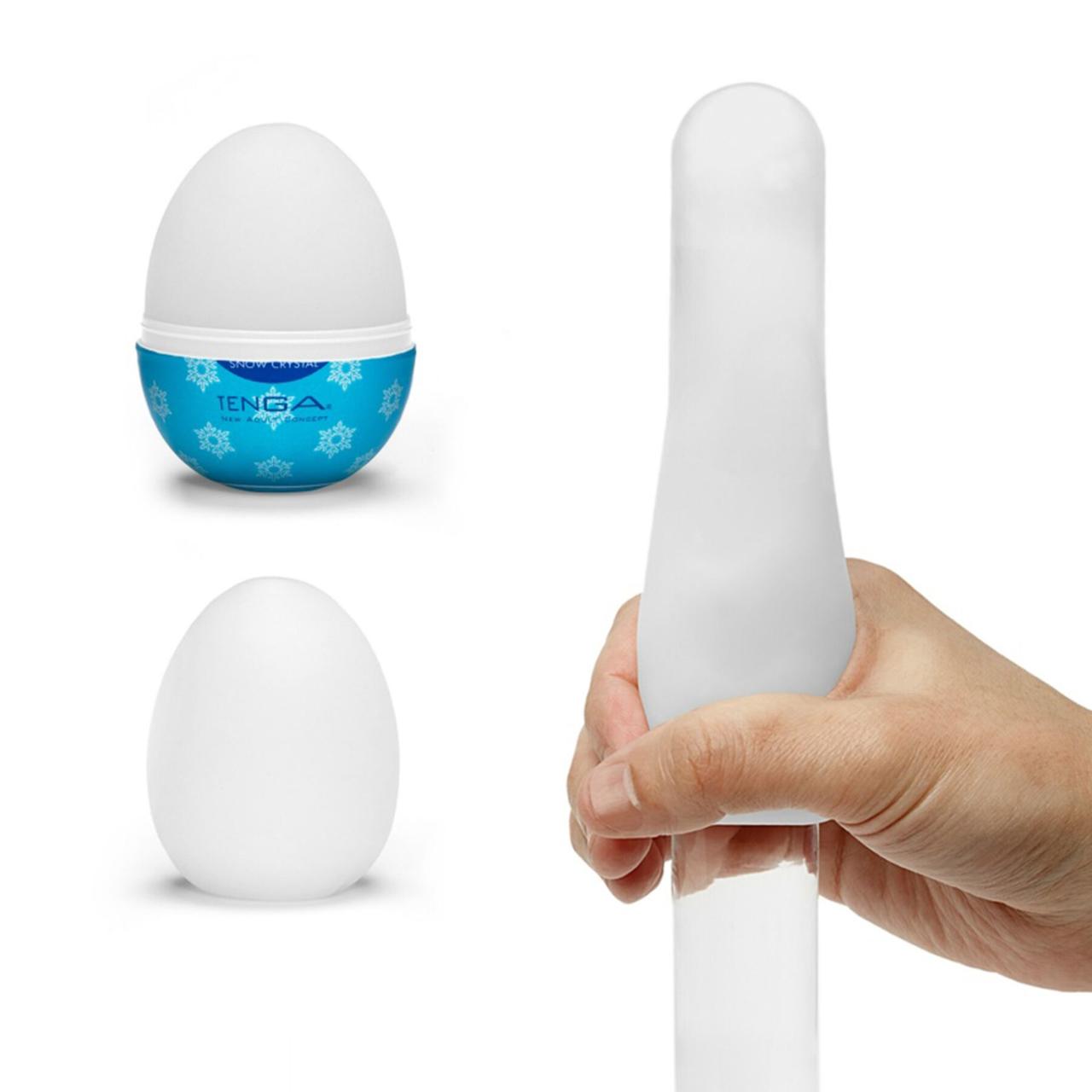 Мастурбатор-яйце Tenga Egg Snow Crystal з охолоджувальним лубрикантом 777Store.com.ua