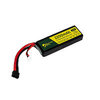 Акумулятор Electro River LiPo 7.4V 2200mAh 50C Battery Deans, Чорний