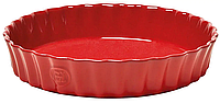 Форма для выпечки глубокая Emile Henry Ovenware 24 см красная (346024), Червоний