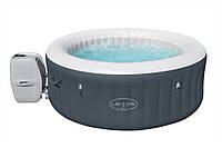 Бассейн-джакузи надувной круглый Bestway 60009, размер 180-66см, с нагревателем, подача воздуха, подсветка