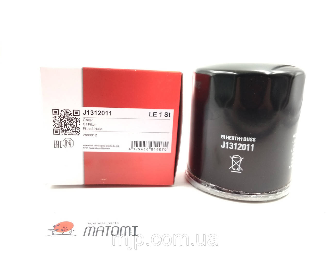 Фільтр масляний HERTH+BUSS J1312011, фото 1