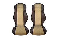 Чехлы автомобильные на сиденья из экокожи Actros MP4 /2013/ F-Luft + B-Klapp, набор чехлов из кожзама