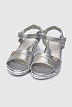 Босоніжки дитячі срібного кольору 155642L, фото 4