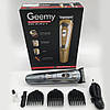 Акумуляторна машинка для стрижки волосся 4 насадки, GM 6112, Сіра / Тример для стрижки волосся, фото 7