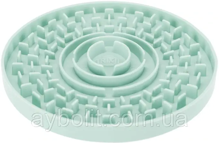 Миска для цуценят Trixie Junior пластикова для повільного годування 21 см Блакитна (4011905349589), фото 1