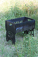 Мангал розбірний ЖАРИТЬ КРАЩЕ ВСІХ з індивідуальним надписом - подарунковий