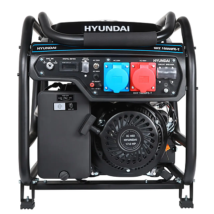 Бензиновий генератор Hyundai HHY 10050FE-T, фото 2