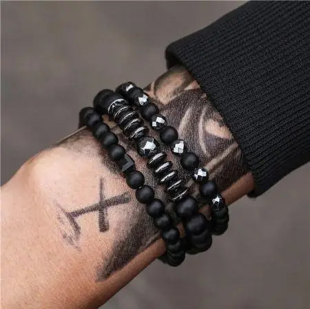 Чоловічий браслет з каменю TWIN PEAKS