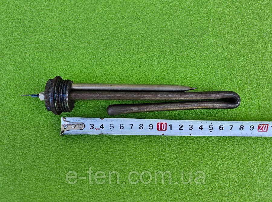 Тен нержавійка 2000 Вт (для підігріву тосола в авто) / 220В / L=180мм / на різьбі 1"(32мм)