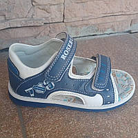 Босоніжки ROSEBUD темно-сині, закрита п'ята