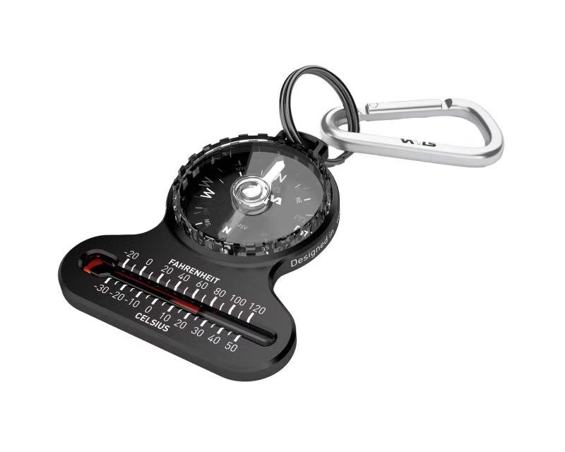 Компас з термометром и карабіном Silva Pocket (37617)
