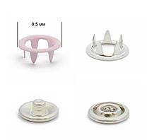 Кнопка Baby трикотажна 9,5 см ніжно рожева