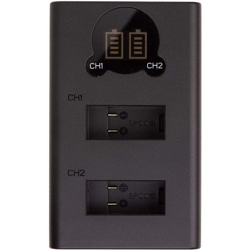 Зарядний пристрій з дисплеєм PowerPlant GoPro SPCC1B для двох акумуляторів, фото 1