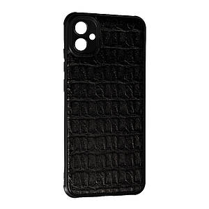 Чехол Leather Case для Samsung A04E Кроко