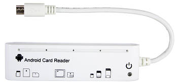 Кард-рідер PowerPlant 5-ти слотний Android Micro USB