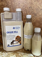 Для устранения запахов средство Odor Kill  Animal Health.