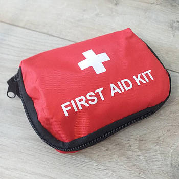 Аптечка органайзер для подорожей First aid kit Дорожній органайзер для ліків Червоний (KG-9019)