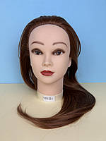 Учебная голова-манекен с искусственными термо-волосами, Y-80W-OD-3, русая