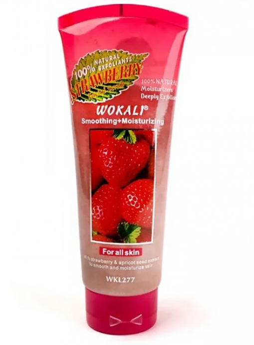 Скраб для зайвої якості Wokali Smoothing Moisturizing Strawberry WKL277 120 мл, фото 1