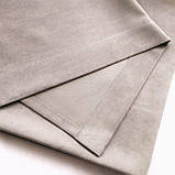 Комплект штори на тасьмі 2 шт 180х250 мікровелюр Беж-капучино, тюль вуаль 300х250 Білий, фото 7