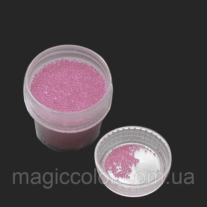Кульки пластикові для епоксидної смоли рожеві 0,6 мм