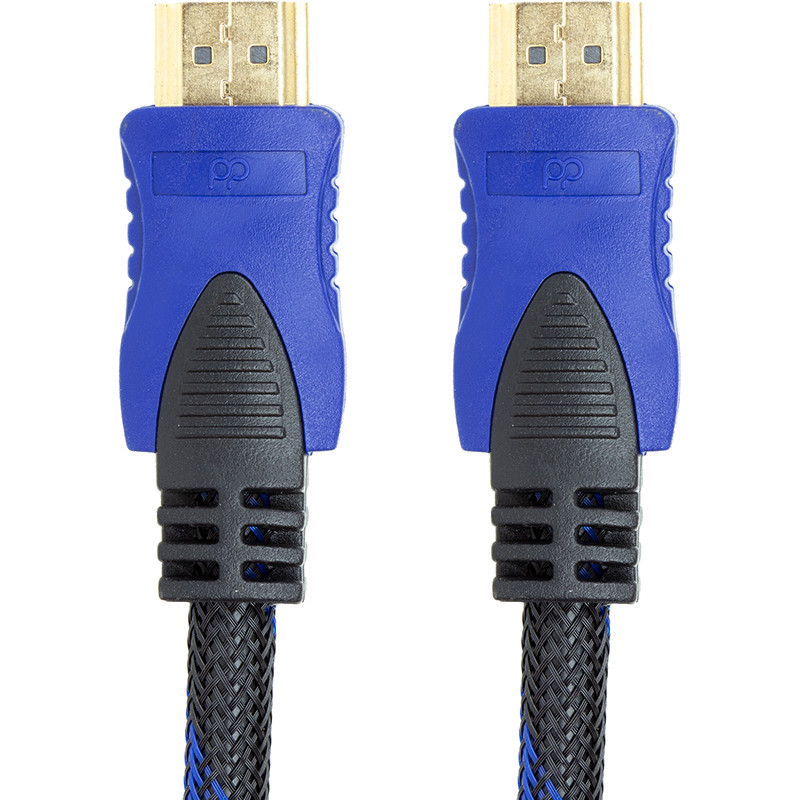 Відео кабель PowerPlant HDMI - HDMI, 3м, позолочені конектори, 1.3V, Nylon, Double ferrites, фото 1