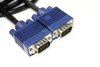 Відео кабель PowerPlant VGA-VGA, 1.5m, Double ferrites