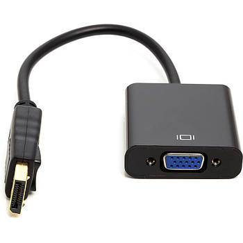 Перехідник PowerPlant DisplayPort (M) - VGA (F), 0,15 м