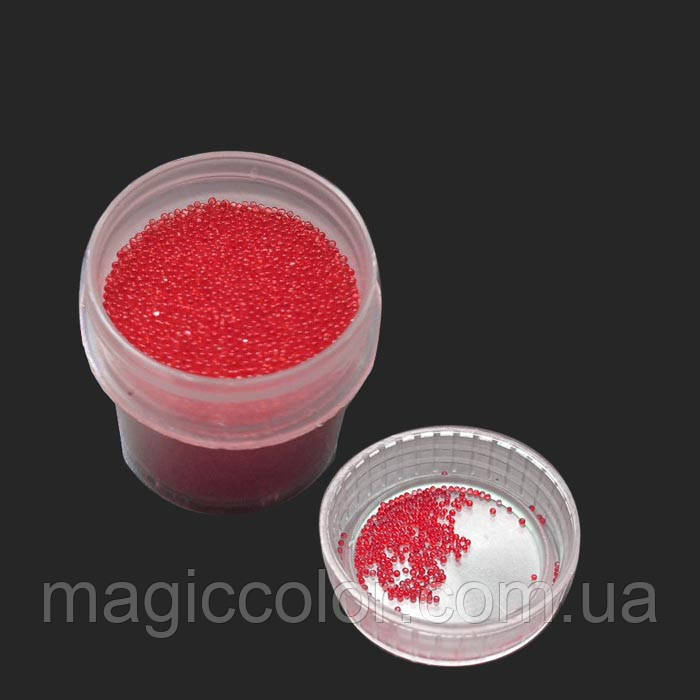 Кульки пластикові для епоксидної смоли червоні 0,6 мм