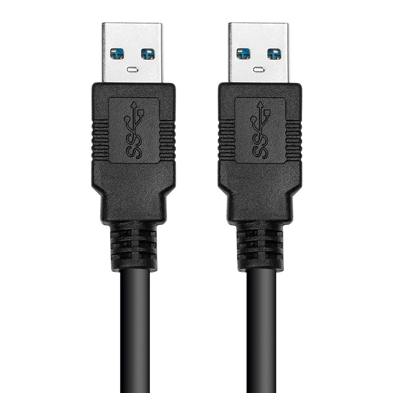 Кабель PowerPlant USB 3.0 AM – AM, 1.5м, черный, фото 1