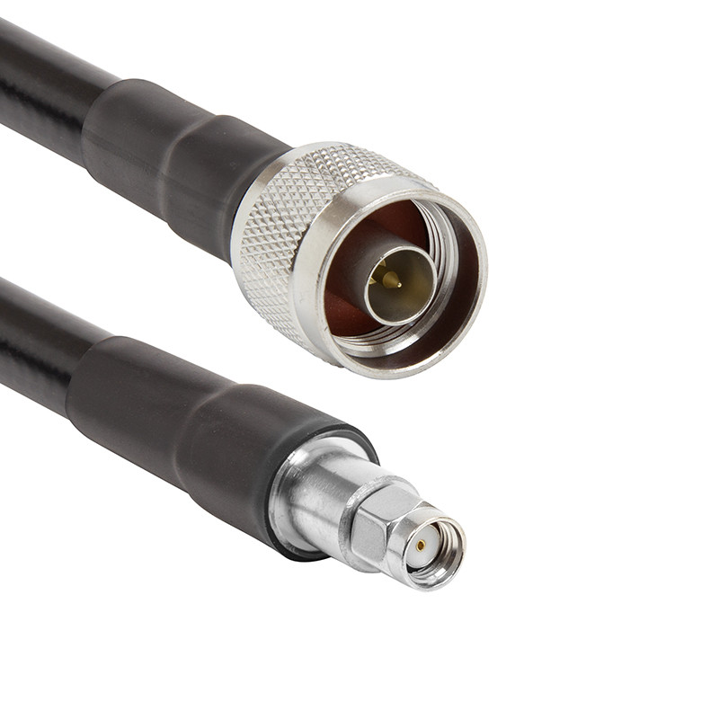 Кабель LMR-400 PowerPlant, 3м, N-male к RP-SMA-male, фото 1