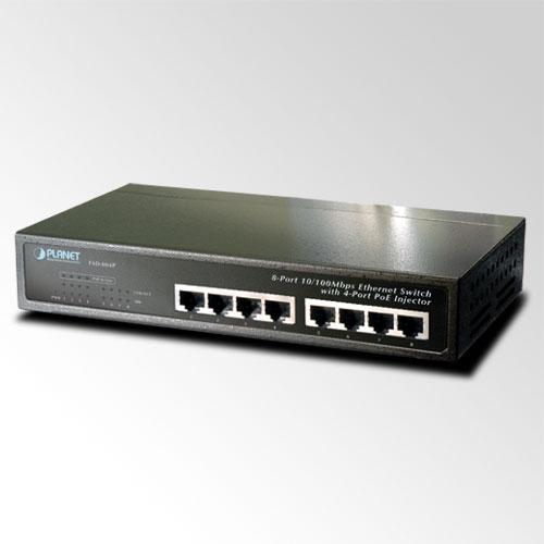 Некерований комутатор PoE Planet FSD-804P-EU (8-Port 10/100Mbps with 4-Port PoE), фото 1
