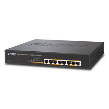 Некерований комутатор PoE Planet FSD-808P (8-Port 10/100Mbps PoE)