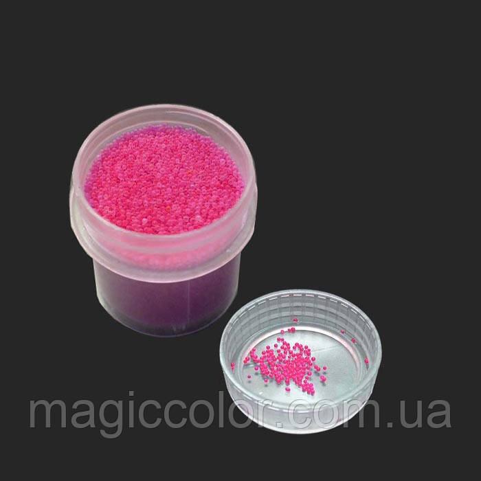 Кульки пластикові для епоксидної смоли неон рожеві 0,6 мм