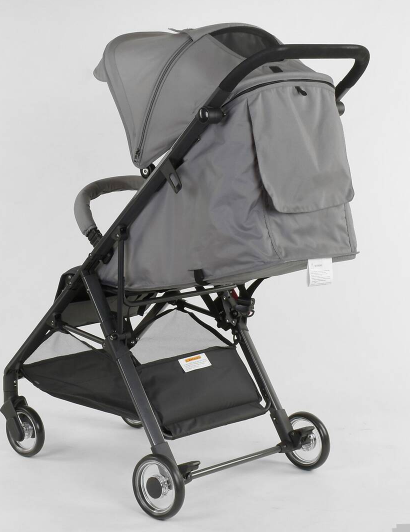 Детская коляска прогулочная Joy Kamelia 92400, серая с черным - фото 5 - id-p1866164136