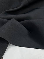 Ткань костюмно-плательная Креп Барби, черного цвета