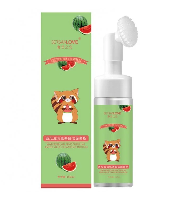 Пінка-мус для вмивання SERSANLOVE Watermelon Amino Acid Cleanser Mousse з екстрактом кавуна 150 мл
